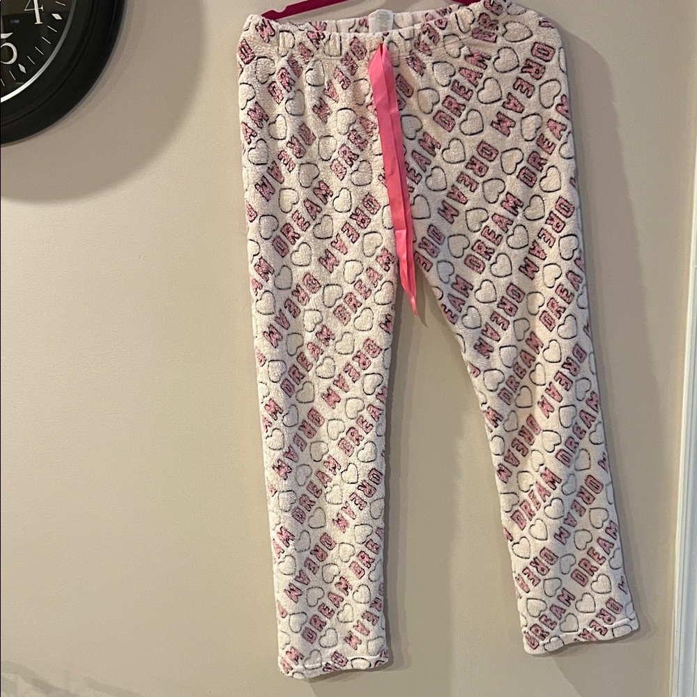 Cozy Pink Heart Pajama Pants
